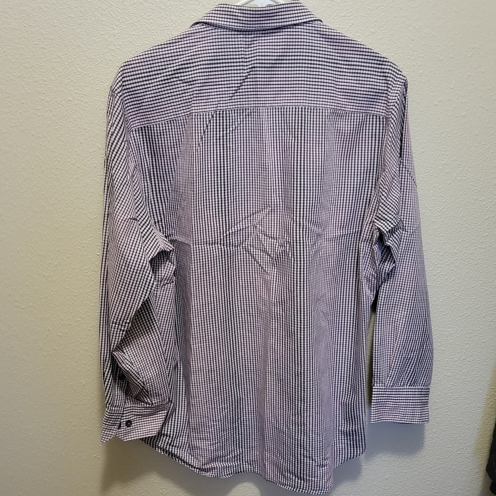 Alfani Men's Fitted Performance Collared Easy Care Buttonup Dress Shirt size L - Picture 5 of 6
